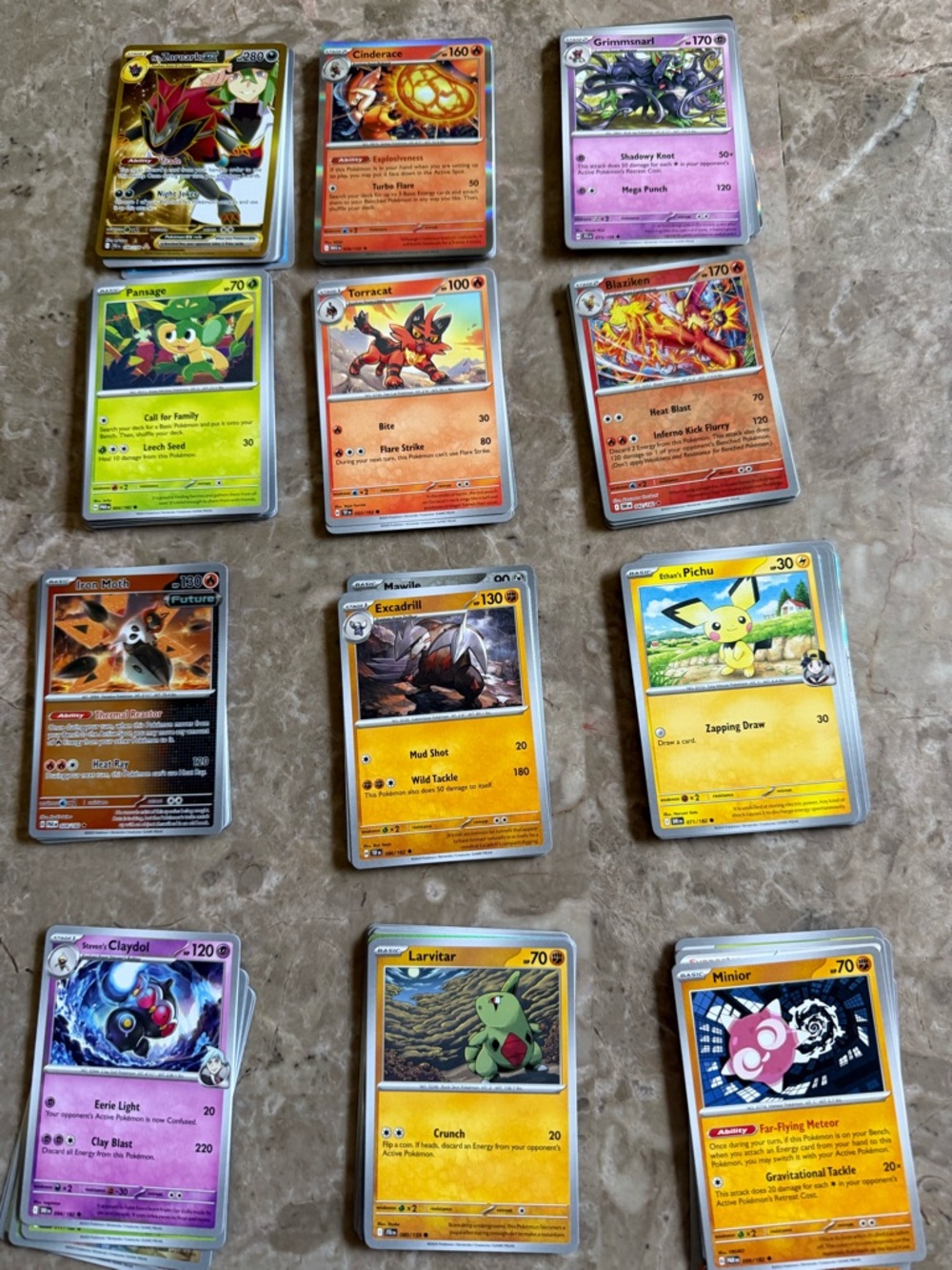 Pokémon Trading Card Lot - Multiple Holo & Common Cards